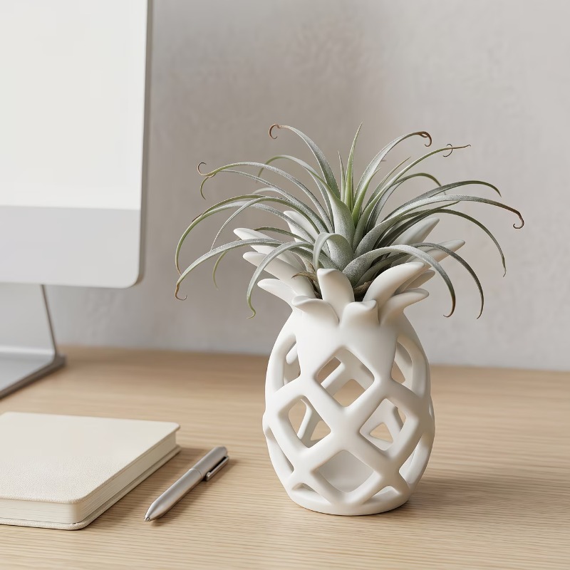 Air Plant Tillandsia - Tempat Tanaman Udara Bentuk Nanas Cetak