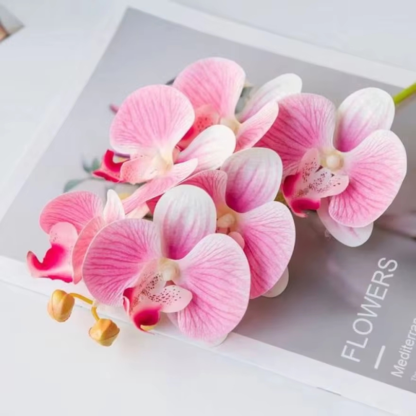 Orchid Phalaenopsis - Bunga Buatan 3D Plastik Anggrek Kupu-kupu