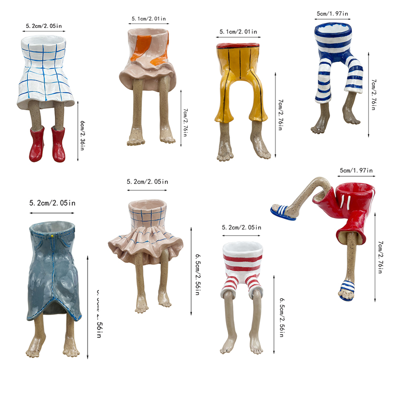 Plant Parent Pot - 1Pcs Pot Keramik Unik Bentuk Kaki