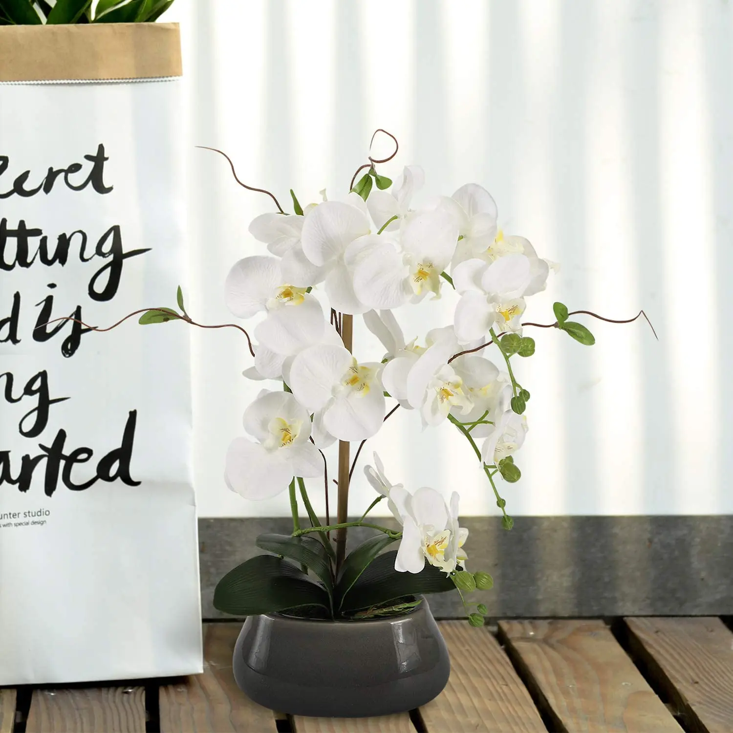 Bunga anggrek buatan hiasan Te - Orchid Phalaenopsis ulasan dan harga