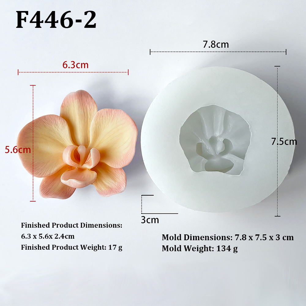 Cetakan Silikon Lilin Bentuk B - Orchid Phalaenopsis ulasan dan harga